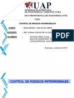 Control de Riesgos Patrimoniales