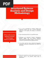 Structured Systems Analysis and Design Methodology (UPDATED REPORT)