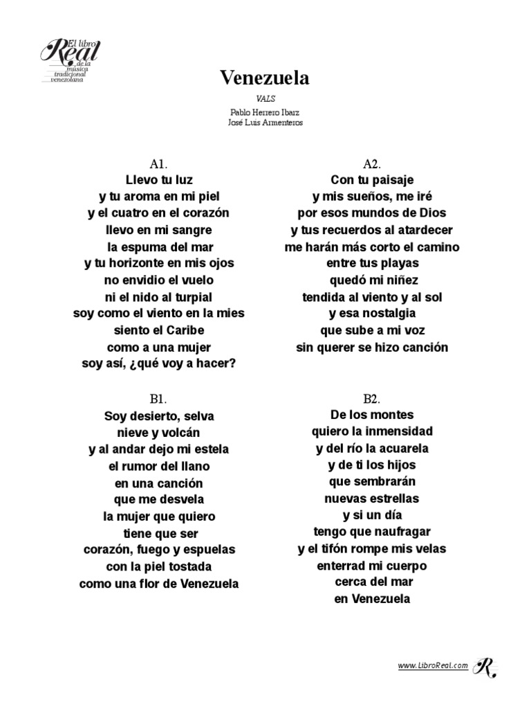 Letras de la Canción 