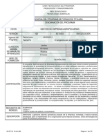 Informe Programa de Formación Titulada