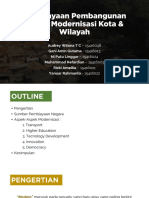 Pembiayaan Pembangunan Dalam Modernisasi Kota Dan Wilayah