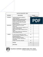 Pauta Evaluación Video