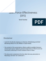 #Sales Force Effectiveness - Repsology - Tarek Farahat