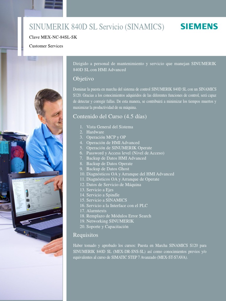 Curso de Mantenimiento SINUMERIK 840D SL | PDF