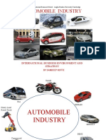 Automobile Industry: International Business Environment and Strategy