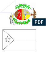 Simbolos Patrios para Colorear Tachira Merida y Trujillo