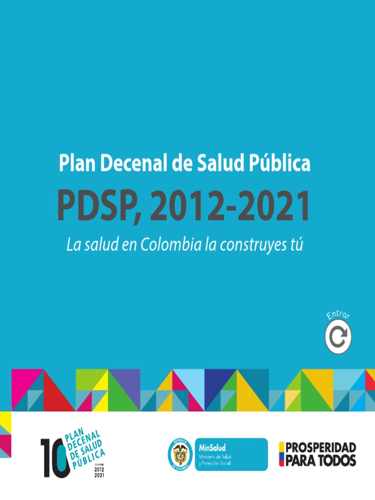 PDSP Olan Desenal de Salud Publica PDF | PDF | Politica de salud | Colombia