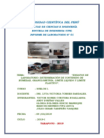 Determinación de contenido de humedad, granulometría, límite líquido y límite plástico de suelos