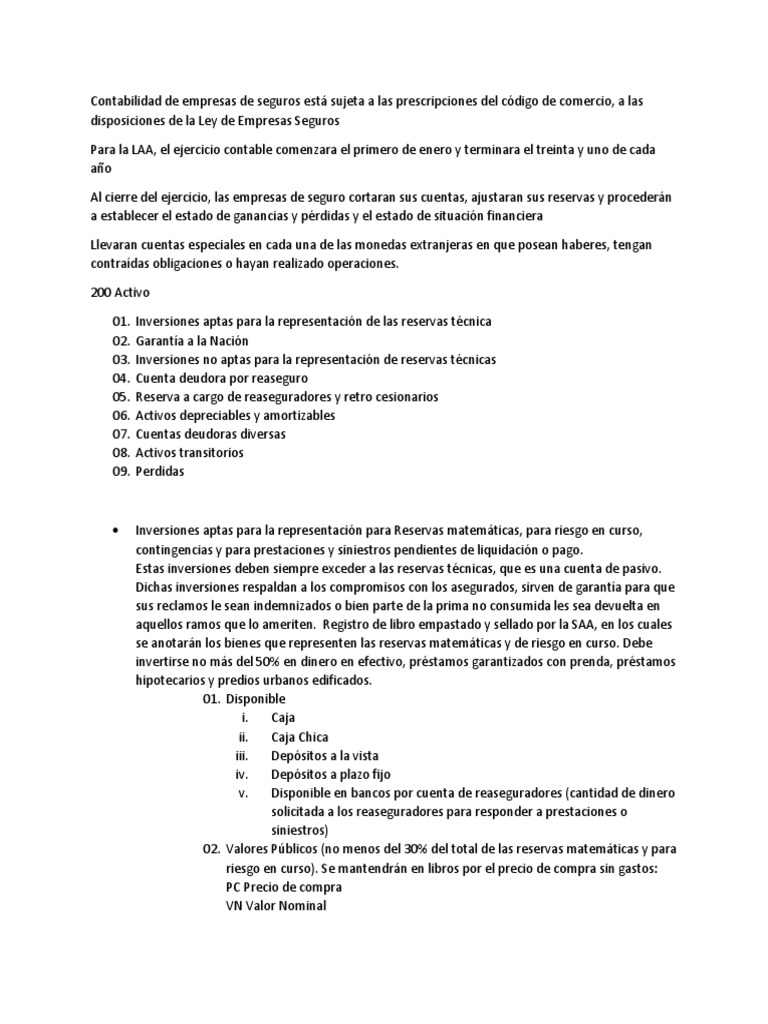Contabilidad de Reservas en Seguros | PDF | Reaseguro | Seguro