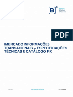 iMERCADO InformacoesTransacionais EspecificacaoeCatalogo-B3
