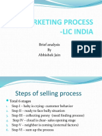 Marketing Process - Lic India: Brief Analysis by Abhishek Jain