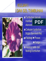 Bio212 Slide Fisiologi Dan Sel Tumbuhan PDF