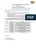 Cronograma de Actividades Del Club de Conquistadores Cuidad de Refugio de La UEPACQ 2019