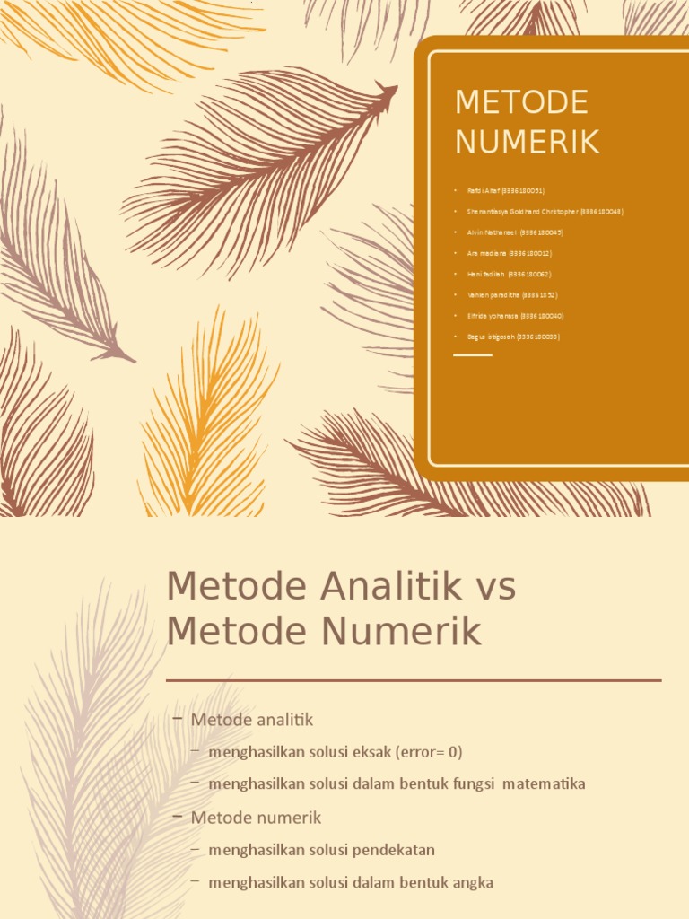 Metode Numerik | PDF | Komputer | Teknologi & Rekayasa