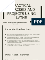 Practical Exercises and Projects Using Lathe