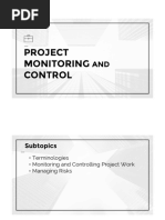 PM05 - Project Monitoring and Control