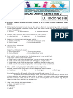 Soal UAS Bahasa Indonesia Kelas 4 SD Semester 2 Dan Kunci Jawaban PDF