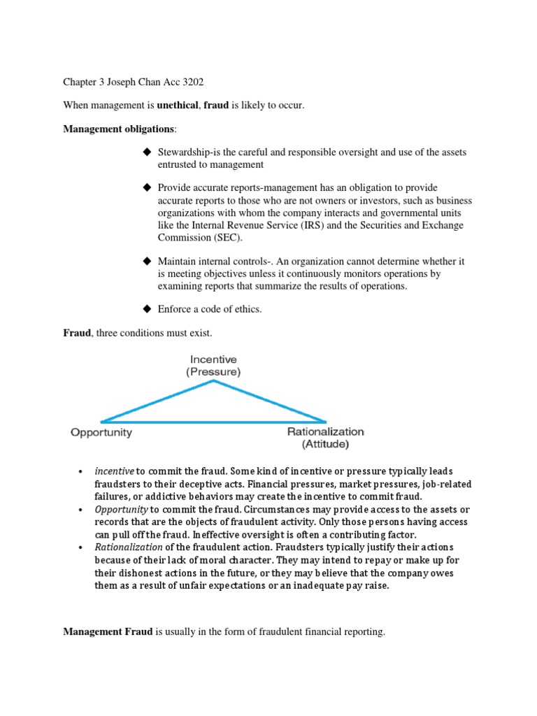 Management and Employee Fraud Overview | PDF | Internal Control | Fraud