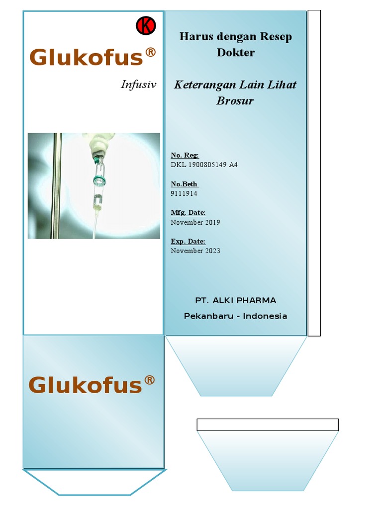 Kotak Infus 500ml DEXTROFUS | PDF | Kesehatan Holistik