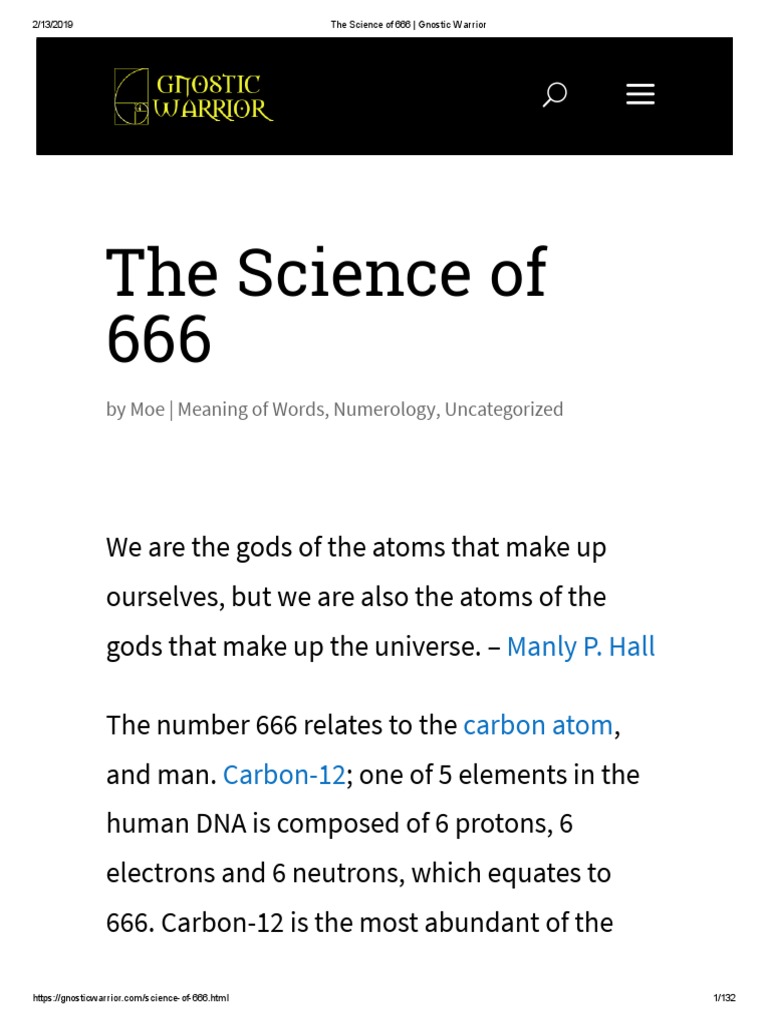 The Science Behind 666 and Carbon | PDF | Nucleic Acids | Nucleotides