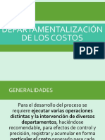 Departamentalización de Los Costos