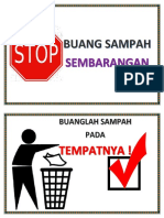 Peringatan Buang Sampah