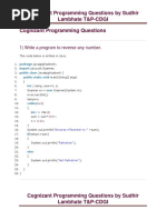 Cognizant Programming Questions - 1572860261 PDF