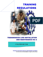 TR - Transmission Line Installation and Maintenance NC II