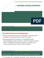 HUMAN DEVELOPMENT ACROSS LIFESPAN