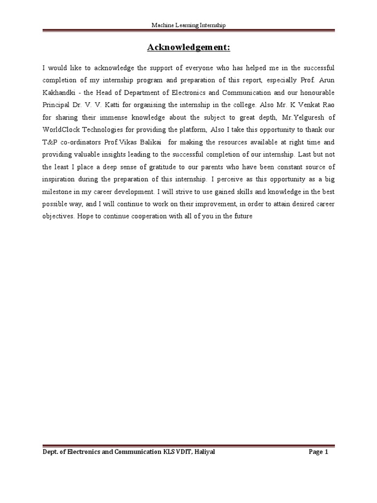 Acknowledgement | PDF | Statistical Classification | Python ...