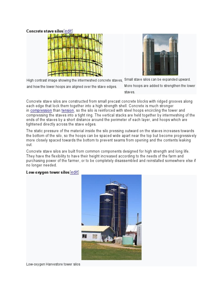 Concrete Stave Silos | PDF | Civil Engineering | Nature
