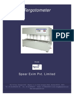 Product Information Tergotometer