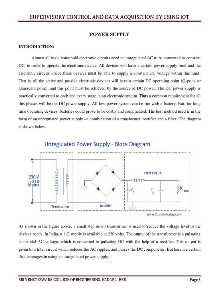 IoT-Based Supervisory Control Systems | PDF | Rectifier | Power Supply