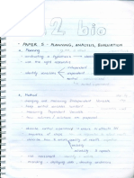 A2 Biology Handwritten Notes (All in One)