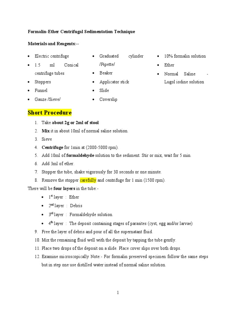 Conc Tech Short Procedure | PDF | Home & Garden | Science & Mathematics