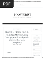 PEOPLE v. HENRY GO G.R. No. 168539 March 25, 2014 Corrupt Practices of Public Officers, R.A. 3019, Conspiracy - PINAY JURIST