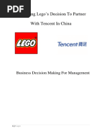 Evaluating Lego's Decision To Partner With Tencent in China