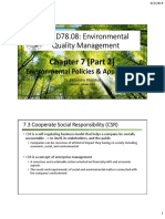 Chapter 7 Environmental Policy and Approach 2