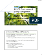 Chapter 7 Environmental Policy and Approach