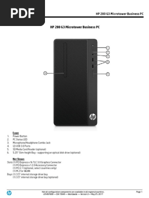 Hp 280g3 Datasheet Pdf Solid State Drive Hard Disk Drive