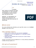 Redondeo de Números PDF