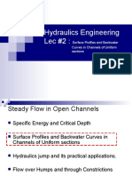 Hydraulics Engineering Surface Profiles