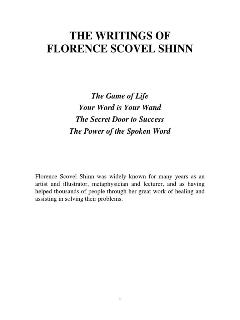 (The Complete Works of Florence Scovel Shinn PDF | PDF | Soul | Love