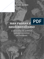 BROWN, Wendy. Nas Ruínas Do Neoliberalismo. São Paulo, Politeia, 2019 PDF