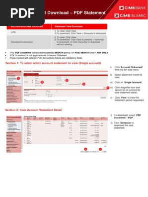 Download Account Statement (PDF Statement) Guide