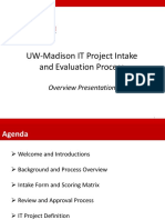 UW-Madison IT Project Intake Process