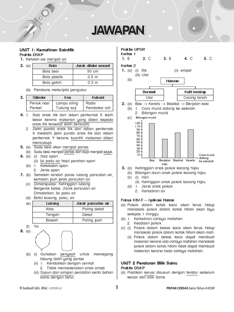 Jawapan Modul Aktiviti Pintar Cerdas Sains Tahun 4 Pdf