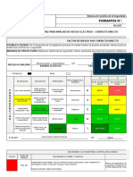 003 - Formato Matriz para Análisis de Riesgo Eléctrico (Contacto Directo)