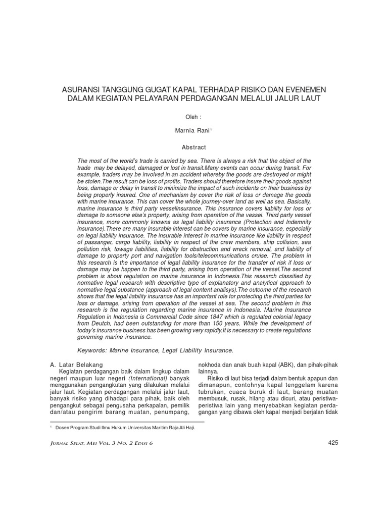 Contoh Tugas AKPELNI | PDF | Liability Insurance | Insurance