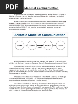 Download Aristotle Model Of Communication Slideshare Pictures